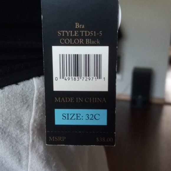 NWT 32 C Black Truth Or Dare Bra By Madonna - Picture 5 of 7